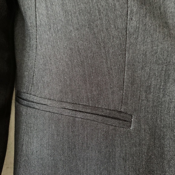 Calvin Klein Charcoal One-Button Lux Blazer Women’s Size 6 - Picture 8 of 10